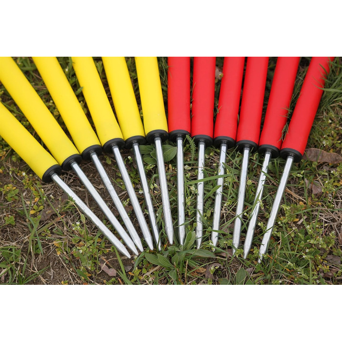 Набір для тренувань Wuzzmann Agility - Слайт-конуси (12 шт), червоно-жовтий