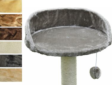 Котячий будиночок-лежанка Nanook Kratzbaum Liegeplatz Top для великих котів, XXL, діаметр 46 см, світло-сірий