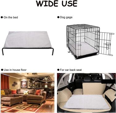 Самогріючі подушки для домашніх тварин GGoty, тепле ліжко для котів та собак, неслизьке покриття, 2 шт., білий