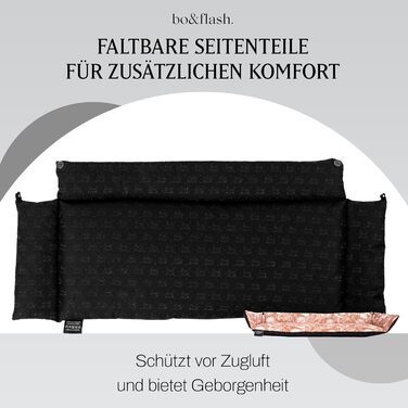 bo&flash лежак для котів на підвіконня San Francisco Emmelie, преміум котяче ліжко 62×27×10 см, знімний чохол, нековзка основа