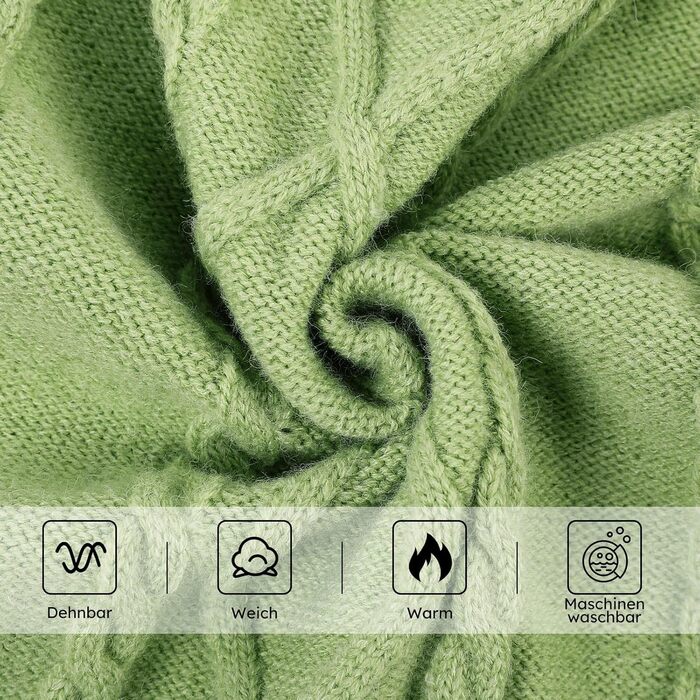 Теплий в'язаний пуловер для собак - тепла сорочка для джек-рассел, французький бульдог, чихуахуа, коргі, зелений, розмір S