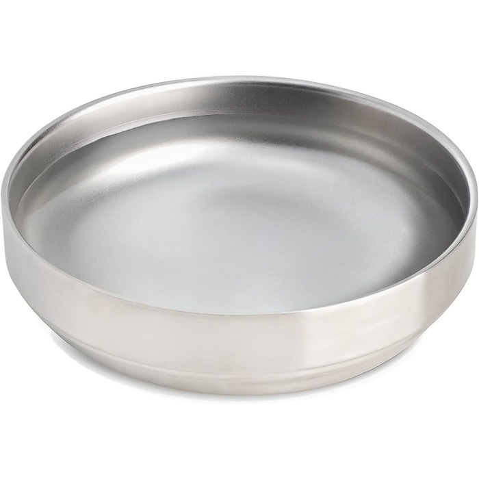 Миски для котів з нержавіючої сталі, широкі та плоскі (2 шт.), 15 см