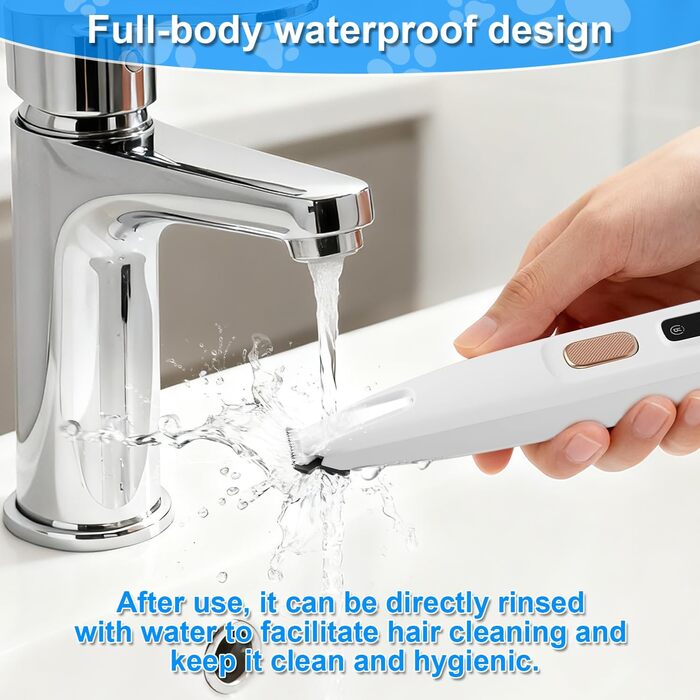 Професійний триммер для тварин PawTrim Pro з LED-підсвічуванням: бездротовий, водонепроникний, USB-зарядка, для собак, котів, догляду за лапами, вухами, обличчям та тілом