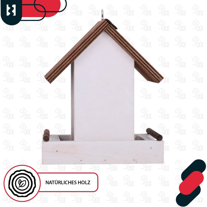 Коттарбау® годівниця для птахів зі стійкою, 310 x 1120 мм + корм 0,5 кг. Годівниця для птахів, вологостійка, для балкона, годівниця-парасолька.