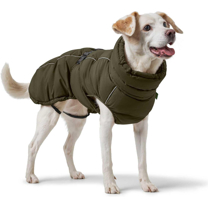 HUNTER Hundemantel Paxson оливковий, теплий, водонепроникний, для собак, розмір 50