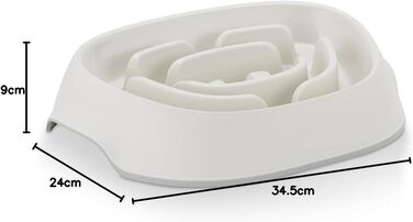 Миска Antischlingnapf Balou Weiß 950ml від Knuffelwuff: миска для собак з неслизьким силіконом, 950 мл