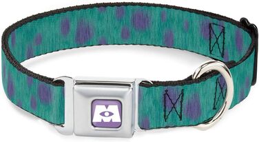 Нашийник для собак Monsters Inc Sulley, з безпековою пряжкою, синьо-фіолетовий, 28-43 см, міцний