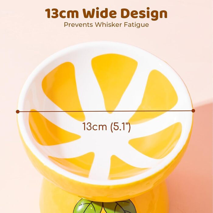 Котло propositions для котів TIGOADT, кераміка, піднята миска, рожевий колір, дизайн 