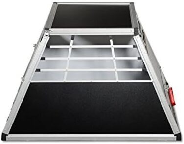 Транспортний бокс для собак Transportbox N56, алюмінієвий, 100x100x62,5 см, з перегородкою та аварійним виходом, безпечний транспорт у багажнику авто