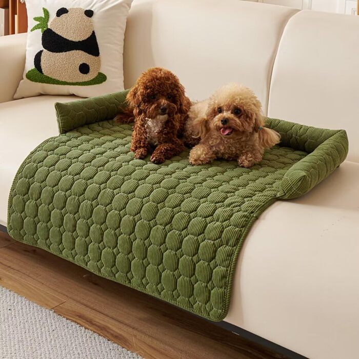 Крісло-ліжко для собак, зелене, 75x75 см - зручне та миється | Sof Schutz Hund