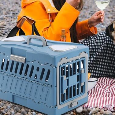 Транспортна переноска для котів та собак Syengery - складана, портативна, для подорожей, в літак та автомобіль