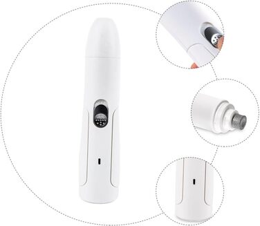 Електричний триммер для нігтів Milisten для собак та котів - тихий та безпечний, USB-зарядка