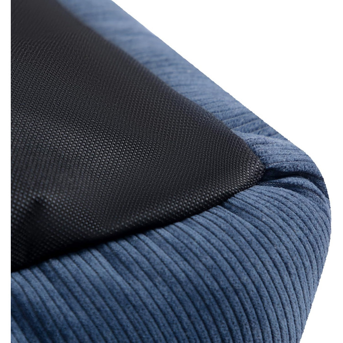 Ліжко для котів та собак Hollypet, м'яке, дихаюче, 55x45x15 см, блакитно-сіре