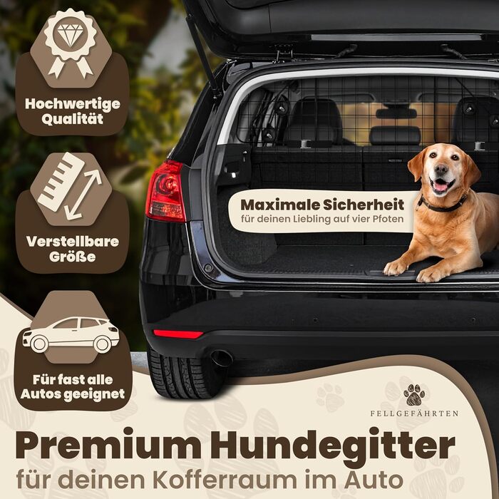 Сітка для собак у багажник авто | Якісна та міцна перегородка для багажника | Перегородка для багажника для собак