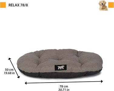 Крісло-лежанка для собак та котів Ferplast Relax, бавовна, 78 x 50 см, ліловий