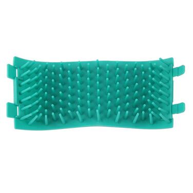 Мийка для лап собак Oumefar - портативна миска для чищення лап з м'якою силіконовою щіткою (зелена)