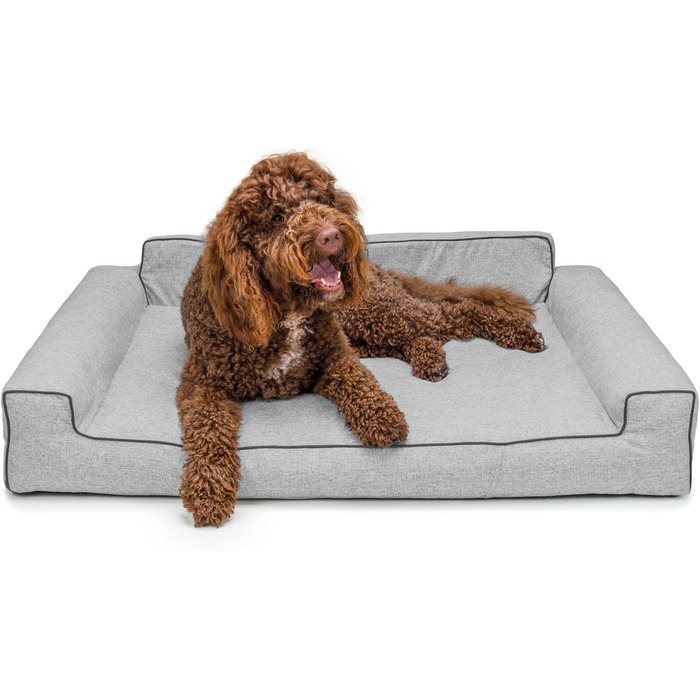 Крісло-ліжко для собак великих, середніх та маленьких порід - Glamour New, L: 98x66 см, знімний чохол