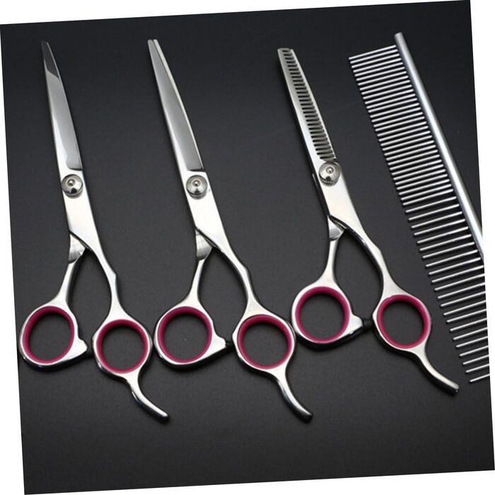 Набір для грумінгу собак та котів: щітка, ножиці та гребінець