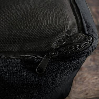 Ортопедичне ліжко для собак Tierlando® Goofy Couture з захистом для матраца, знімний чохол з меблевої тканини, для собак середніх та великих порід, розмір: 90x75 см, колір: чорний