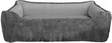 Лежанка для тварин Hundehütte Love - італійська постільна білизна, сірий, 62x50x17 см