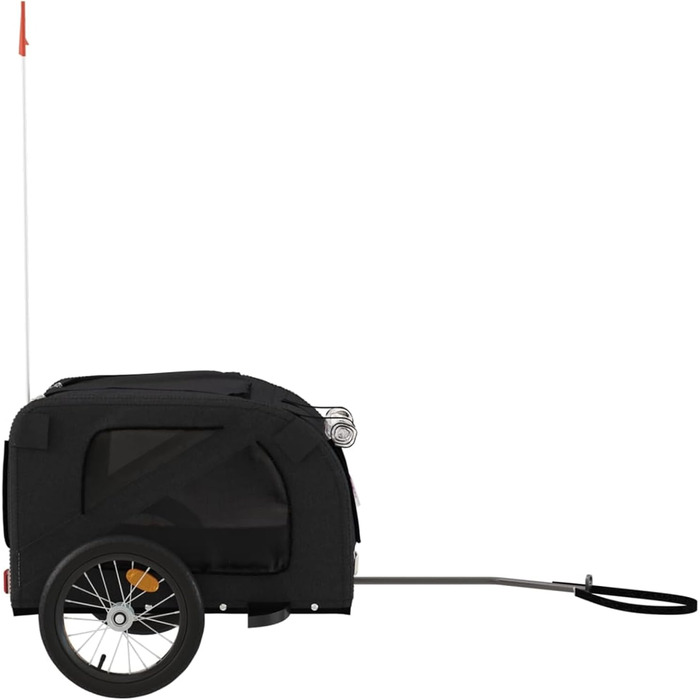 Фарм-причіп для собак Gecheer: міцний каркас з заліза, оксфордська тканина, дах з ПВХ, для безпечних та комфортних поїздок з домашніми тваринами