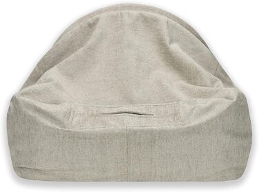 Sleepy Fox® Преміум ліжко-печера для собак та котів - нагороджений дизайн (Large/XL: 110x85x65 см, Кремовий жаккард)