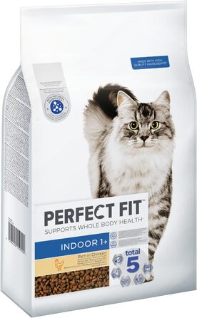 Сухий корм для дорослих котів Perfect Fit Indoor 1+, курка, 7 кг