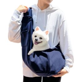 Сумка-переноска для собак та котів Walopola, ергономічна, для маленьких та середніх тварин, блакитна