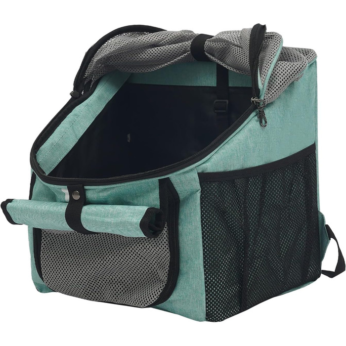 Сумка-переноска для тварин на велосипед, складана, знімна, блакитна