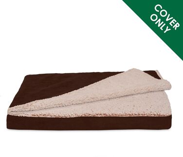 Крісло-ліжко для собак Furhaven Large - велике ортопедичне ліжко з м'якою оббивкою та знімним чохлом (76x51x8 см)