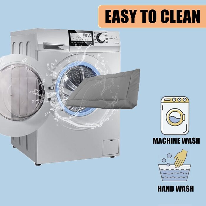 Портативне ліжко для собак Norhogo: водонепроникна килимок-матрац 90x60 см сірого кольору. Ідеально для подорожей, авто, будинку та на вулицю.