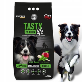 Сухий корм для собак BioFeed Tasty Dogs Life з ягнятиною для середніх та великих порід, 12 кг