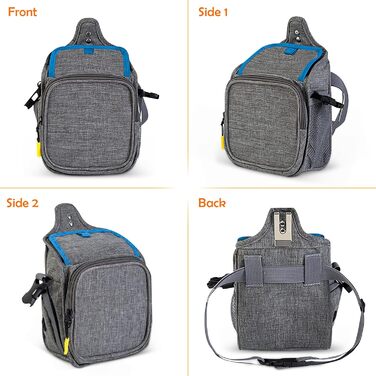 Сумка для ласощів для собак ALLSOPETS з інтегрованим диспенсером для відходів та декількома кишенями, біла