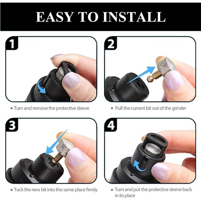 Електричний точилка для кігтів собак Profi Krallenschleifer, для всіх домашніх тварин, 2 швидкості, тихий, білий