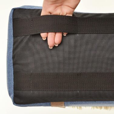 Автомобільний підлокітник для собак | Універсальний, миючий, зносостійкий, для середніх консолей, передніх/бічних сидінь, заднього ряду | Сумка для собак, для маленьких порід | Колір: Джинс