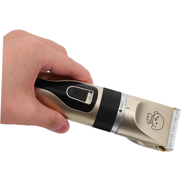 Електричний собачий триммер SOIMISS з титановими керамічними лезами. Безшумна машинка для грумінгу собак та котів. Для догляду за вухами, обличчям та тілом.