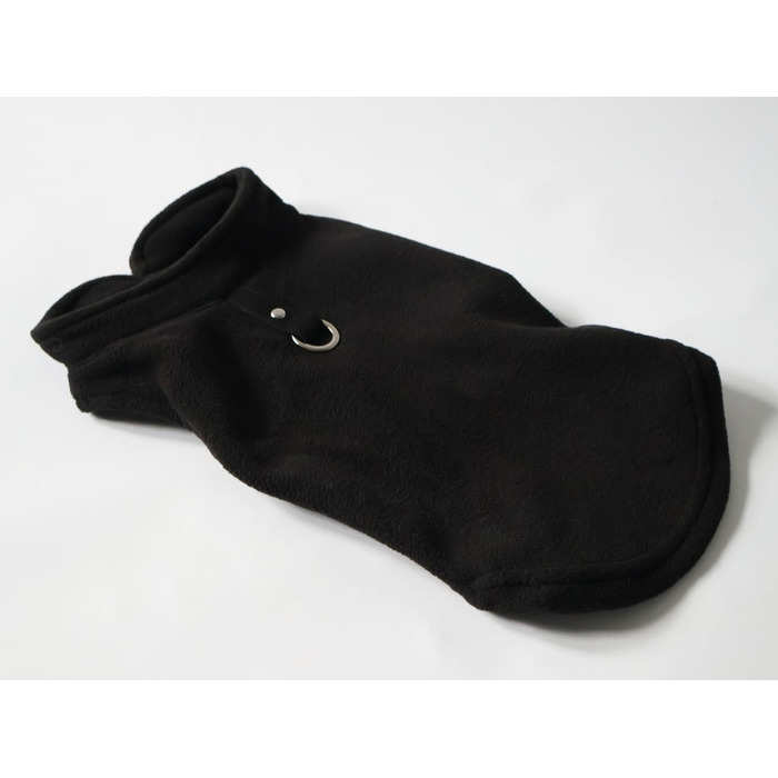 Тепла жилетка JACKO & CO для собак та котів з кільцем для повідка, чорна, розмір XXL (10,8-15,9кг)