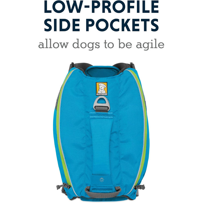 Рюкзак для собак Ruffwear Trinkrucksack, 600 мл, малі породи, регульований, блакитний (Singletrak Pack S)