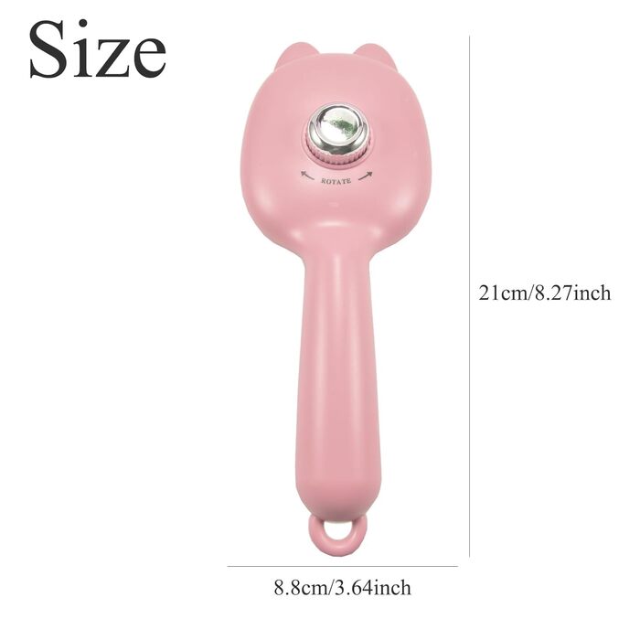 Самоочищувана щітка для собак маленьких порід - регульована щітка для грумінгу цуценят, Йоркширів, Ши-тцу, Мальтіпу та Мальтезе (Рожева)