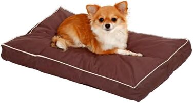 Подушка Karlie Kissen прямокутна (бежево-коричнева), розмір L 60x40x8 см