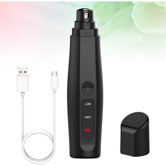 Електричний триммер для нігтів Happyyami для собак та котів - безпечний та зручний, з алмазним насадком