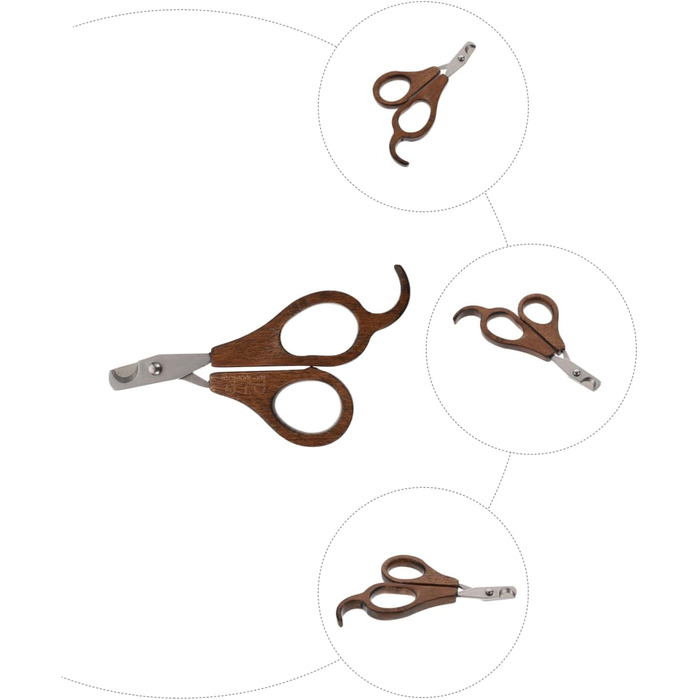 Професійний триммер для нігтів Milisten для собак та котів з дерев'яною ручкою - безпечний та довговічний