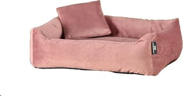 М'яке та миється собаче ліжко - диванчик для маленьких собак Rohrschneider, Рожевий, з набором пакетів для збору відходів, Рожевий