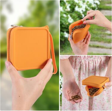 Силіконові пакети для ласощів, 2 шт., жовтий та помаранчевий