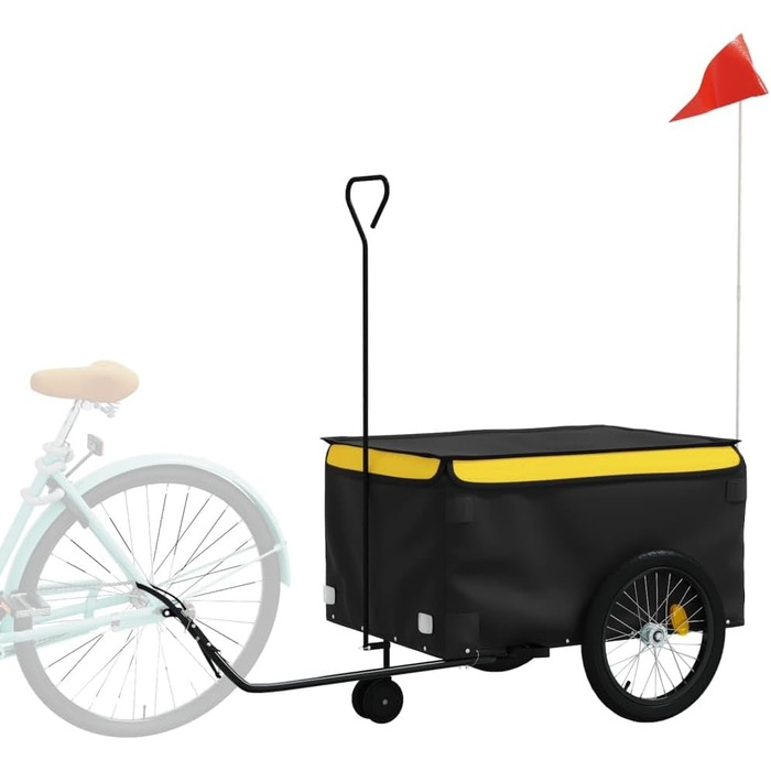 Причіп для собак Gecheer, 30 кг, жовтий (137 x 68 x 59 см)