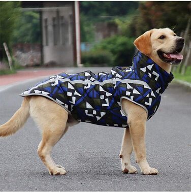 Теплий зимовий одяг для собак: зручний бавовняний халат для маленьких, середніх та великих собак (6XL, блакитний)