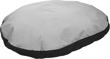 Овальна подушка Karlie 80×62×10 см сіро-чорна для собак і котів