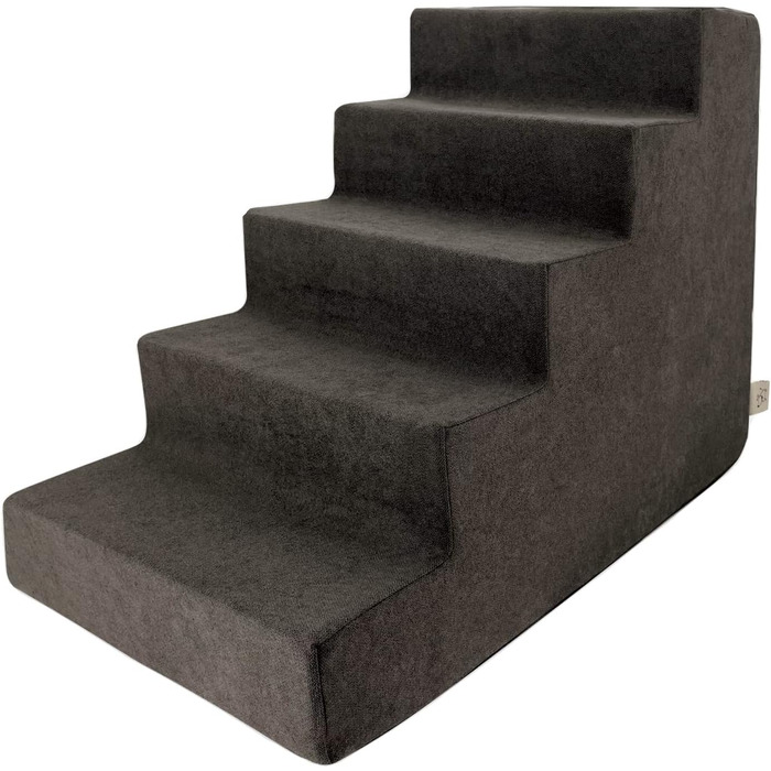 Сходинка для собак та котів - 4 сходинки, з антиковзким покриттям, для дому, коричнева сітка, без монтажу