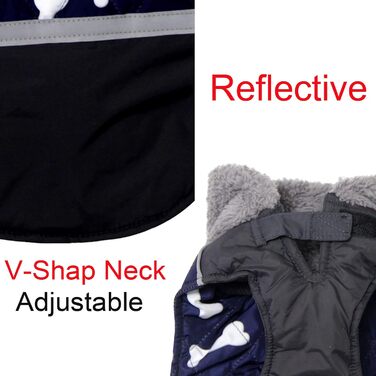 Теплий водонепроникний зимовий накидка для собак, блакитний, розмір S - JoyDaog