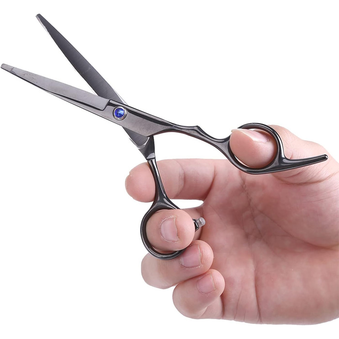 Набір ножиць для грумінгу собак SYH&AQYE 7 шт., нержавіюча сталь, прямі та вигнуті ножиці для догляду за шерстю та стрижки